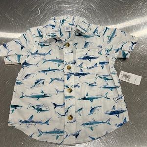 NWT Old Navy Toddler Short Sleeved Dress Shirt